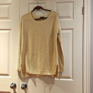 VINCE sweater scoop neck beige color long sleeve size m